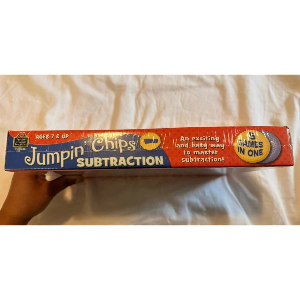 Teacher Created Resources Jumpin' Chips Subtractions Game Ages 7+, Grade 1st 2nd